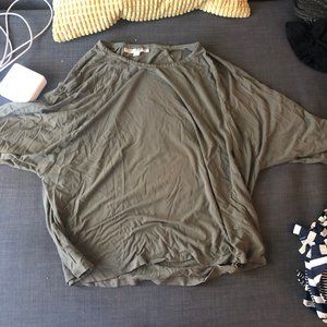 Mimu Maxi Floater top, camo green